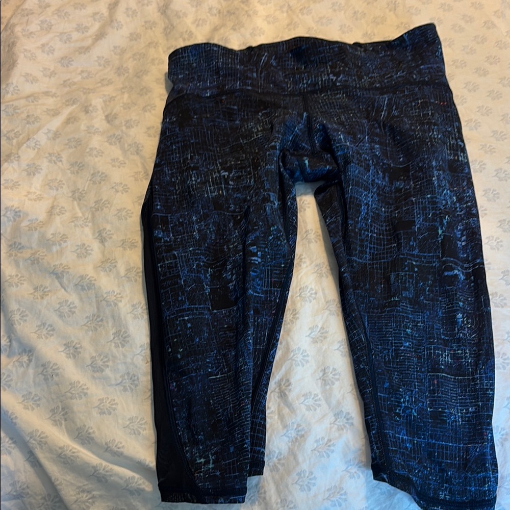 Lululemon Blue Patterned Leggings